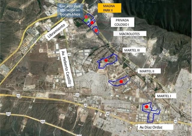 Terrenos en Venta en Parque Industrial Martel de Santa Catarina