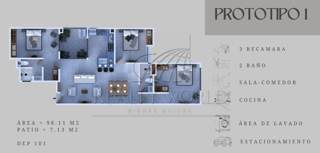 Departamentos en Venta en Portales Sur