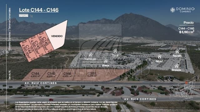 Terrenos en Venta en Dominio Cumbres