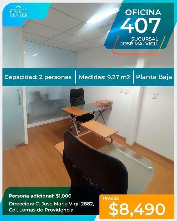 Oficina en Renta en Lomas de Providencia