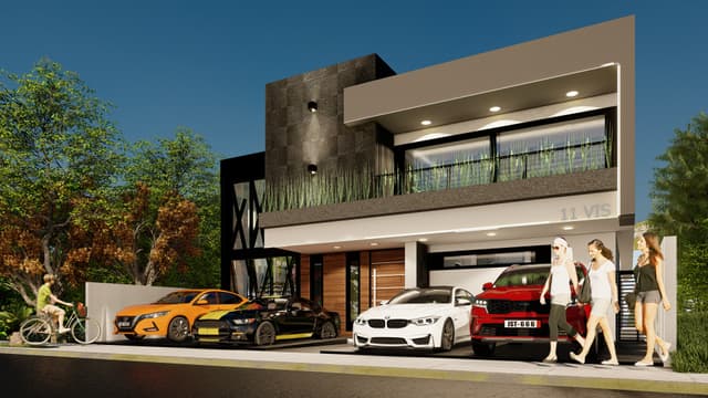 Casa personalizada en Bosque Real con 3 Recámaras