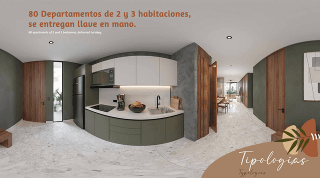 Departamento en venta en Tulum 2 Recámaras