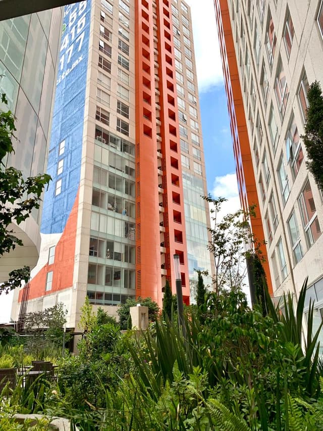 Departamento de 2 recamarás con terraza y vista a Santa Fe y la Ciudad de México