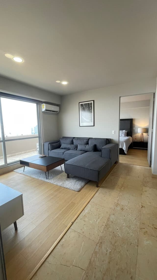 Departamento de 2 recámaras con amplia terraza y una espectacular vista a Santa Fe