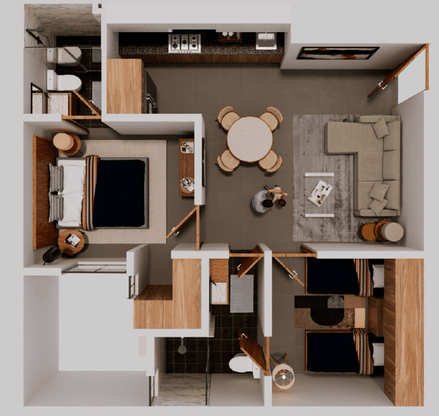 Departamento en venta en Algarín 2 Recámaras