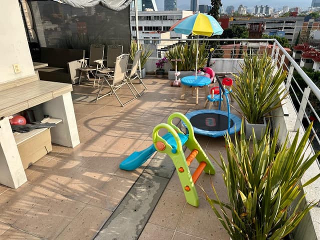 DEPARTAMENTO EN VENTA EN EXTREMADURA INSURGENTES CON ROOF GARDEN PRIVADO