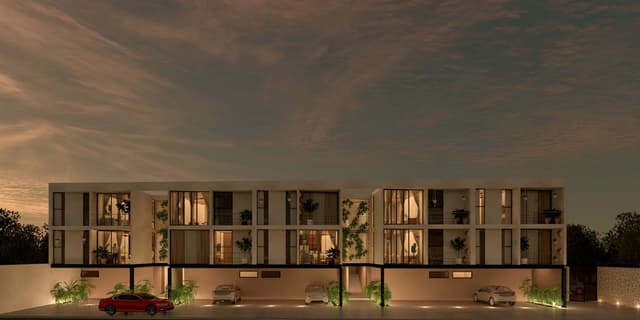 Venta de Departamento de 2 Habitaciones en Temozón Norte