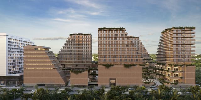 Departamento con Cuarto flex en Torre de 1 Hab en Santa Gertrudis Copo
