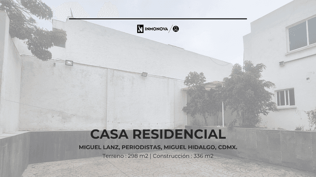 Casa en venta 5 recamaras, Periodistas, Miguel Hidalgo, CDMX