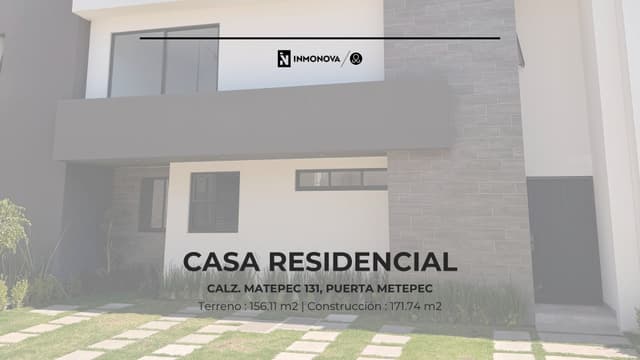 Casa en Fraccionamiento 3 Recámaras, Puerta Metepec, Toluca Edomex