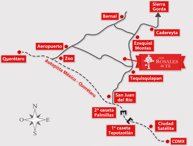132 LOTES EN VENTA EN TEQUISQUIAPAN QRO, FRACCIONAMIENTO LOS ROSALES