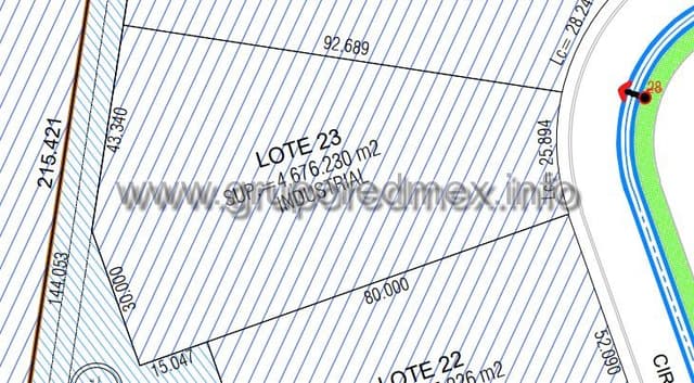 Lote 23 M5a. Terreno industrial en venta dentro de parque industrial PYME, Huimilpan, Queretaro