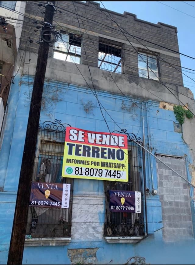Monterrey Centro TERRENO CON CONSTRUCCIÓN EN VENTA