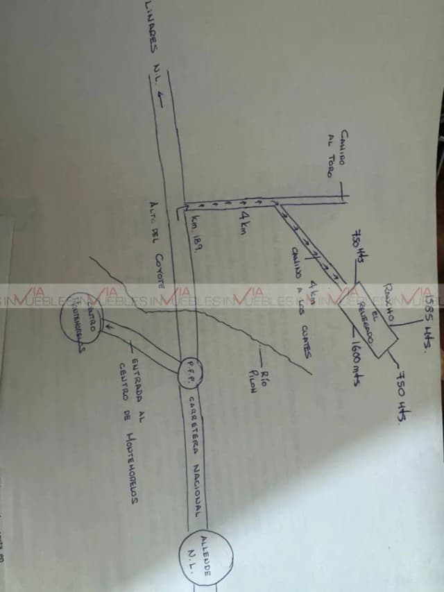 Terreno en Venta en El Toro, Montemorelos, Nuevo León