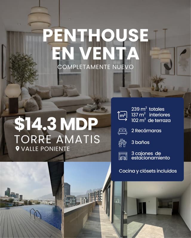 Departamento en Venta en Vía Cordillera, Santa Catarina, Nuevo León