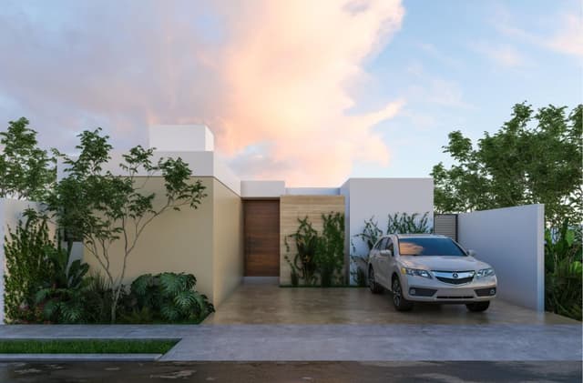 Casa de un nivel, Privada Aldoria, Conkal, Yucatán