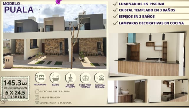 casa en venta con entrega inmediata en Dzitya- en Mérida, con piscina y cochera