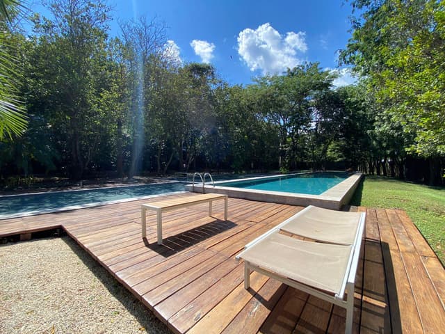 departamento en venta en Merida, planta baja- amenidades y canal de nado