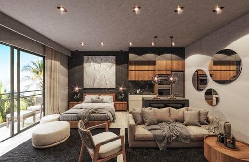 ESTUDIO A UNOS PASOS DE LA 5TA AVENIDA | VISTA AL MAR| PLAYA DEL CARMEN