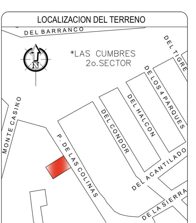 Terreno en Venta Cumbres 2do Sector