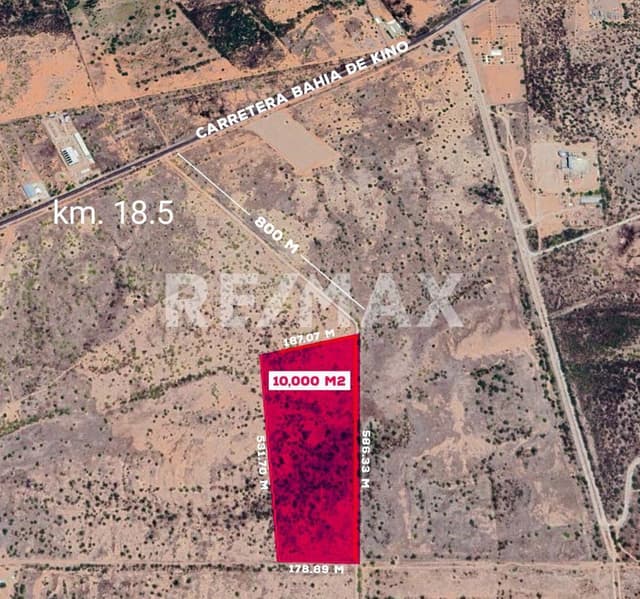 Terreno en venta industrial por carretera a Kino en Hermosillo, Sonora.