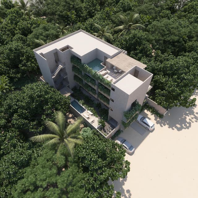 Arte, Naturaleza e Innovación: Descubre la Experiencia Boho-Chic en Tulum | Estudio Penthouse con Hab Lock-Off