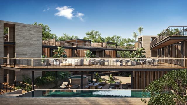 ¡Vive la Experiencia Única de Tulum en Este Exclusivo Departamento de 2 Recámaras con Doble Terraza!