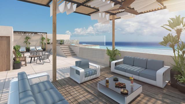 INVERSION INTELIGENTE | INCREIBLE DEPARTAMENTO 1 RECAMARAS CON VISTA AL MAR | PLAYA DEL CARMEN