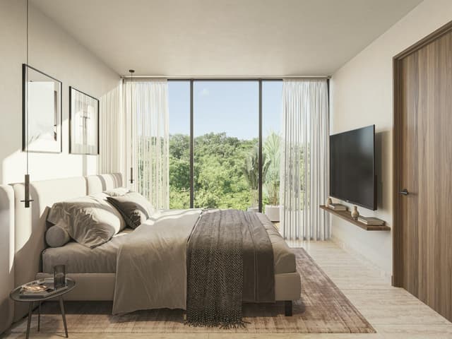 Amanecer Exclusivo: Sky Condo 2 Habitaciones con Hermosa Terraza Espaciosa en Cancún