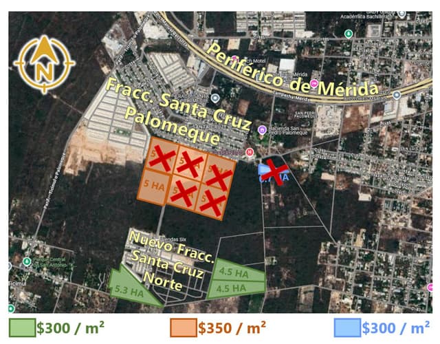 Hectáreas en venta- Santa Cruz Palomeque