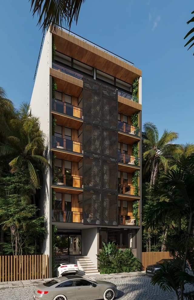 Acogedor estudio con balcón panorámico en Playa del Carmen