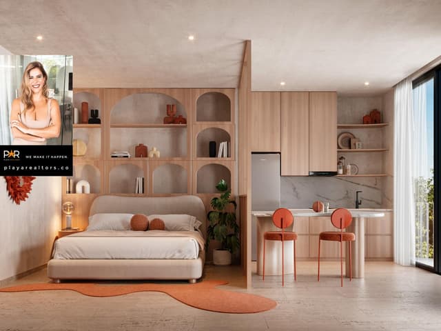 Estudio Sereno con Balcón en el Corazón de Aldea Zama, Tulum