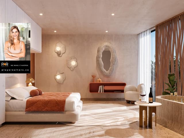 Estudio Ecológico con Balcón y Vistas Tranquilas en Aldea Zama, Tulum