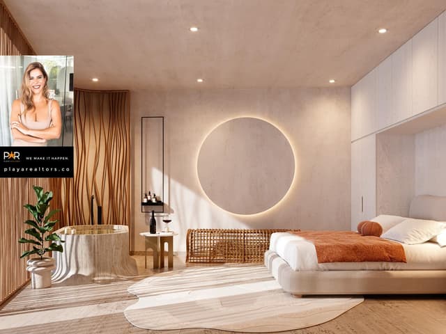 Estudio Ecológico con Balcón y Vistas Tranquilas en Aldea Zama, Tulum