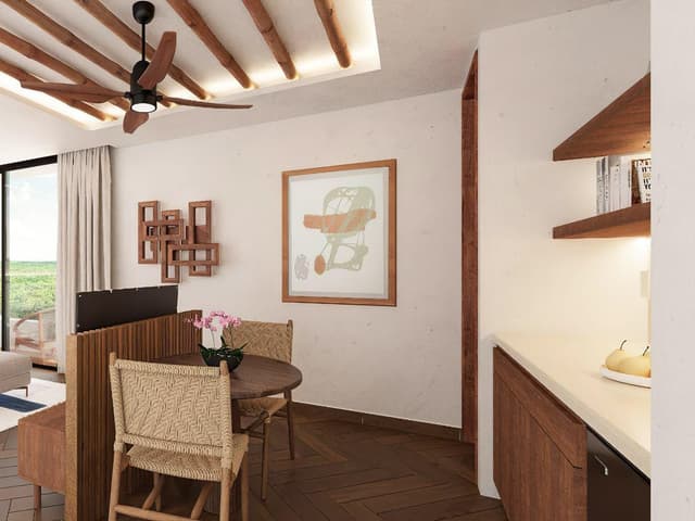 Lujoso Apartamento de 2 Dormitorios con Terraza Amplia y Vistas a la Selva en Tankah Bay