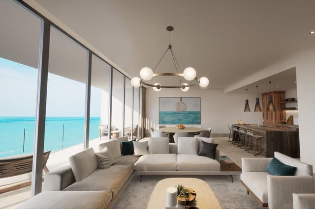 Vivienda de 3 Recámaras con Balcón, Vista al Océano y Ubicación Frente a la Playa