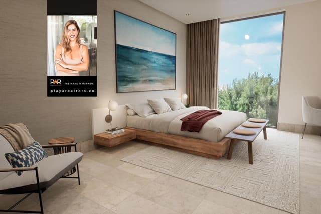 Apartamento de 3 Recámaras con Balcón, Vista al Mar y Vida de Playa Exclusiva