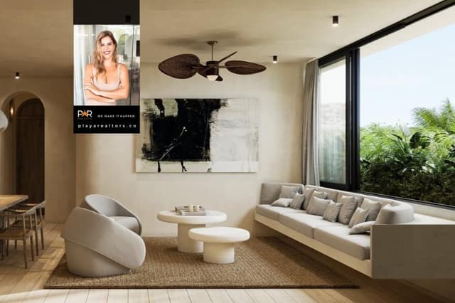 Impresionante Apartamento de 2 Recámaras con Terraza y Vistas al Atardecer Oceánico en Bahía Tankah