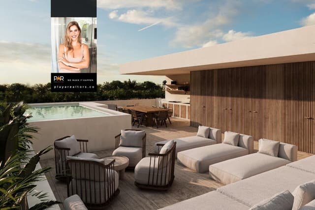 Felicidad Matutina en un Apartamento de 2 Recámaras con Vistas al Océano en Tulum