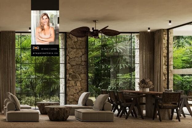 Encantador Apartamento de 2 Recámaras con Vistas Encantadoras al Amanecer en el Océano en Bahía Tankah