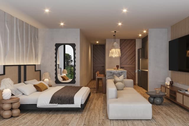 Sofisticado Apartamento de 2 Dormitorios con Terraza y Amenidades Modernas en Tulum