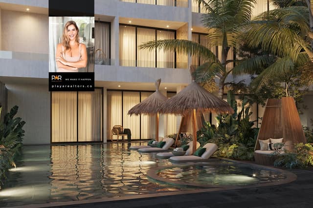 Espacioso Refugio de 2 Habitaciones con Terraza Soleada en la Exclusiva Aldea Zamá