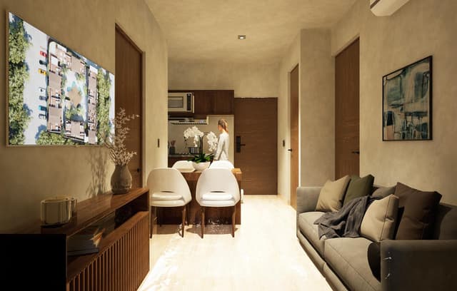 Oasis Tropical: Elegante Apartamento en Planta Baja de 2 Recámaras con Jardín Privado y Jacuzzi