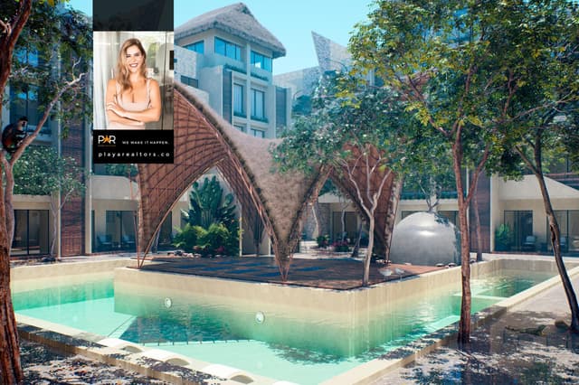 Delicia en la Terraza: Estiloso Apartamento de 2 Recámaras con Amplia Terraza y Acceso a Amenidades de Resort