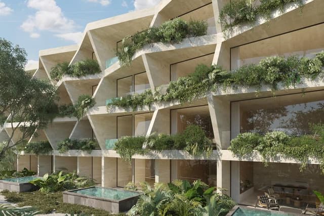 Estudio Moderno: Departamento con Terraza Expansiva y Acceso a Piscina Infinita en Tulum