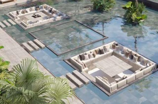 Estudio Contemporáneo: Departamento con Terraza Expansiva y Área Comercial en Tulum