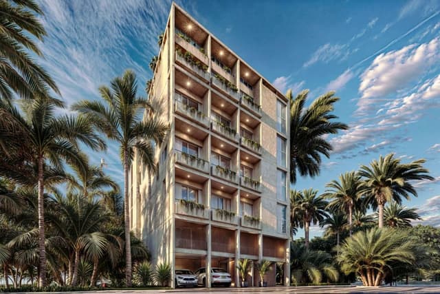 Vida Contemporánea: Apartamento de 1 Recámara con Balcón en el Corazón de Playa del Carmen