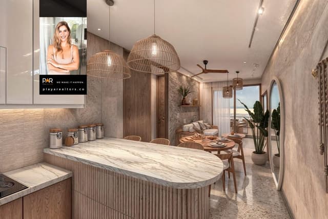 Encanto Contemporáneo: 2 Recámaras con Balcón, Cerca de Compras y Restaurantes