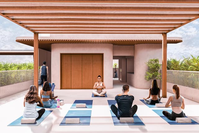 Elegante Apartamento de 2 Habitaciones con Terraza Amplia y Diseño Sostenible en Playa del Carmen