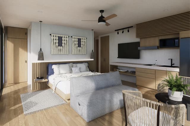 El Estudio Perfecto con Balcón para Vivir la Magia de Playa